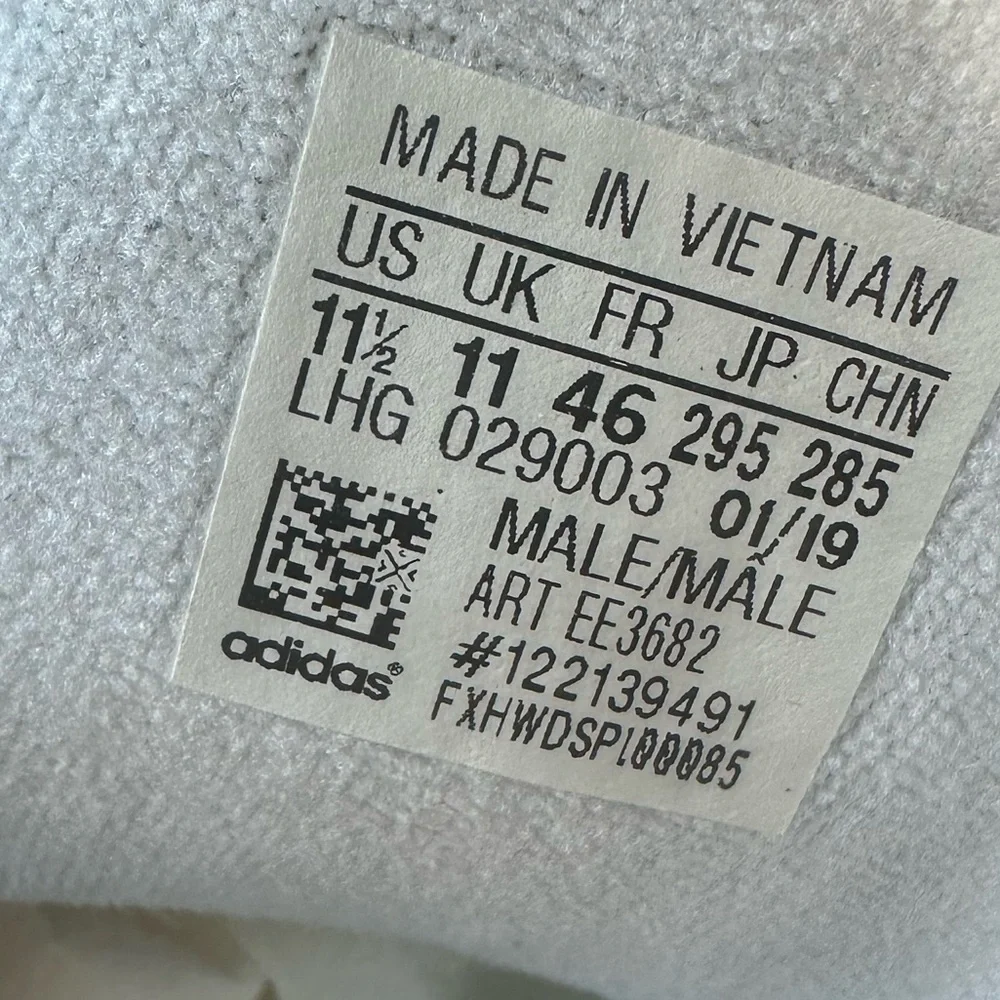 adidas Men's White and Beige Retro Runner Sneakers - Picture 10 of 16